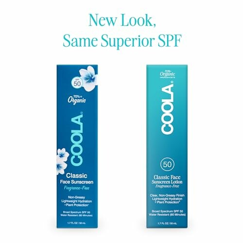 COOLA Classic Face Sunscreen with new packaging design.