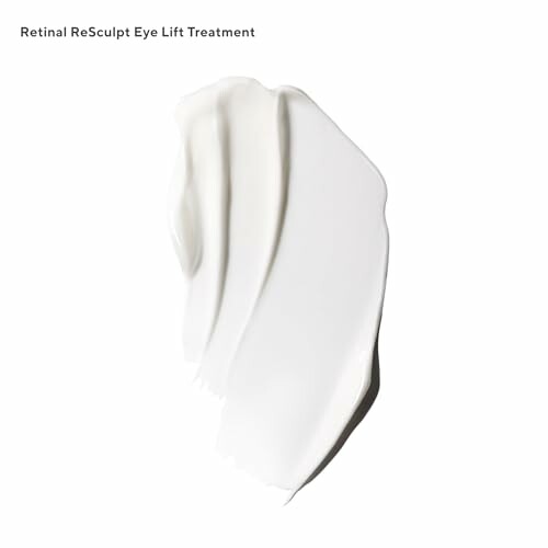 Cream swatch labeled Retinal ReSculpt Eye Lift Treatment